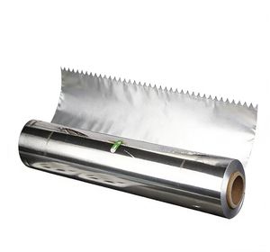 Rouleau de papier aluminium 1235 de haute qualité avec bords dentelés, facile à déchirer, résistant à la chaleur, qualité alimentaire, <span class=keywords><strong>en</strong></span> boîte colorée - Product Image 1