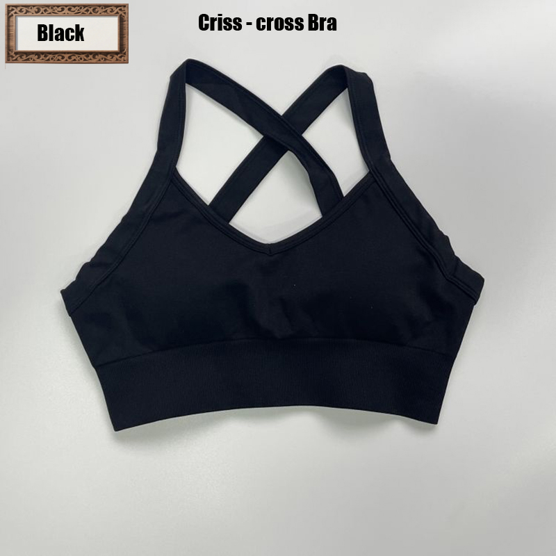Criss - cross Bra-Black