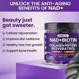 Gli integratori di Ausreson NAD biotina berberina contengono Nicotinamide Riboside Care vitamine di supporto NAD Gummies - Product Image 3