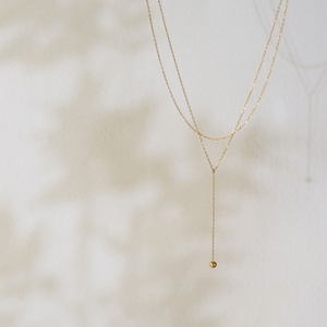 Collares de Acero Inoxidable Hipoalergénicos y Antideslustre con Cadena en Forma de Y, Estilo Vintage Europeo Americano, para Mujer - Product Image 2