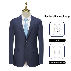 <span class=keywords><strong>Costume</strong></span> d'affaires pour <span class=keywords><strong>homme</strong></span> <span class=keywords><strong>bleu</strong></span> <span class=keywords><strong>marine</strong></span> en serge à double boutonnage avec veste et <span class=keywords><strong>pantalon</strong></span> HK2022-1 - Product Image 1