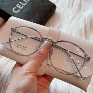 Monture de lunettes en titane Day By Day Round 9882, verres Plano, style artistique rétro, monture complète - Product Image 2