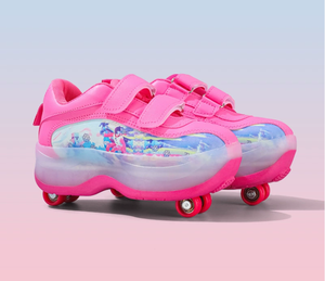 Zapatos de Patinaje <span class=keywords><strong>con</strong></span> <span class=keywords><strong>Ruedas</strong></span> Ajustables Personalizados por el Fabricante, Zapatos de Patinaje <span class=keywords><strong>con</strong></span> Parte Superior de PU Resistente a la Abrasión <span class=keywords><strong>para</strong></span> Niños, <span class=keywords><strong>Niñas</strong></span>, Adultos - Product Image 3