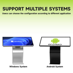 43 Inch <b>Touch</b> 4K Interactive Signage Displays Digital <b>Screens</b> Information Window All in One Interactive Kiosk - Product Image 4