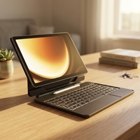 Keyboard Mekanik Nirkabel RGB Backlit untuk Tablet Tab S10 FE Plus 13.1 inci dengan Trackpad USB-C Produk Baru Bahasa Inggris