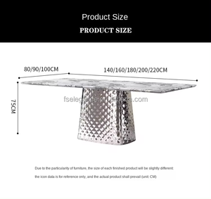 Table de salle à manger avec ensembles de table de salle à manger turque de style de prix Table à manger réglable coulissante de <span class=keywords><strong>billard</strong></span> marron avec 4 chaises - Product Image 4