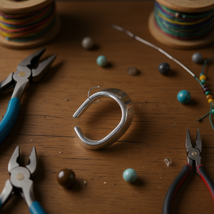 Terminale in argento con fibbia tipo ILAN U da 6 mm per la creazione di gioielli, 60 pezzi - Product Image 2