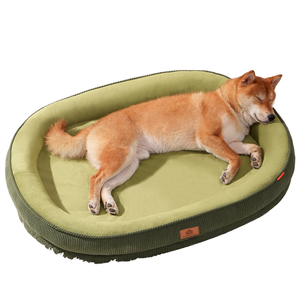 Luxus Haustier Hunde bett Neues Design Kunst pelz Schlafs ofa Solides Muster und Heiz funktion - Product Image 2