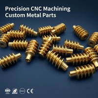 Équipement industriel de brochage CNC pour vis sans fin télescopiques en acier inoxydable et laiton de haute précision, avec brochage d'arbre de vis sans fin sur mesure