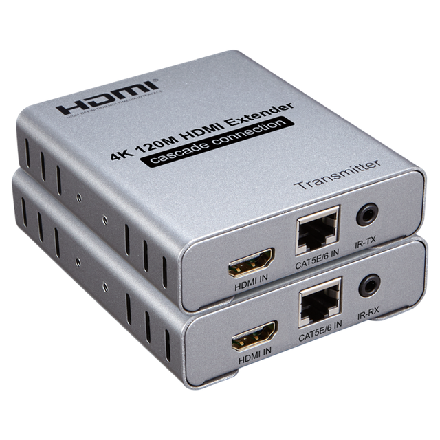 SOFLY 4K/30Hz 120M HDMI Extender Support Cascade Connection HDMI Extender 120M Over Cat5e/Cat6 Cable