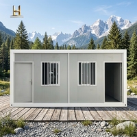 Villa de luxe préfabriquée en conteneur de 3 m de large avec structure en acier galvanisé, étanche et résistante au vent, tailles/couleurs personnalisables