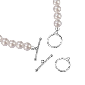 Sept usines de bijoux proposent des fermoirs ronds en argent S925 de 10 mm pour bracelets et colliers DIY. - Product Image 5