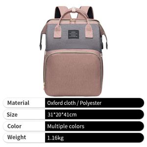 Bolsa de Pañales Impermeable Personalizada con Puerto de Carga USB, Cuna para Bebé, Sombrilla, Mochila con Cambiador - Product Image 3