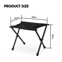 Tabourets pliants tactiques légers en aluminium pour jardin et camping, chaises de pêche portables en tissu Oxford 900D matelassé et durable
