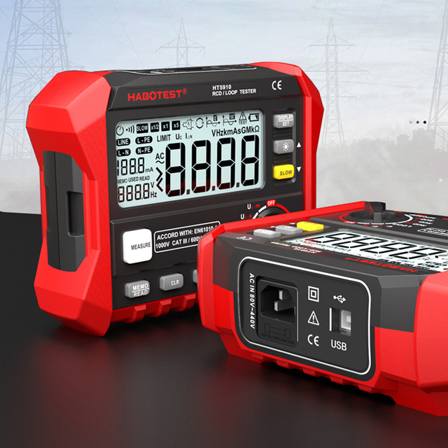Habotest HT5910 Professional Safety Test Instrument All House Acceptance Engineering Leakage Switch Loop Electrical Instruments
