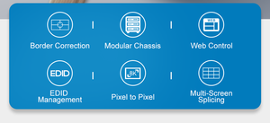 用于大屏幕的8k视频墙系统低延迟8k多屏幕处理器8k视频墙控制器，带边框校正 - Product Image 3