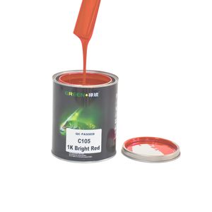 สีพ่นรถยนต์อะคริลิค C105 1K สีแดงสด ยี่ห้อ China Car <span class=keywords><strong>Paint</strong></span> Factory คุณภาพสูง สำหรับซ่อมตัวถังรถยนต์ สีแท้ 1K - Product Image 1