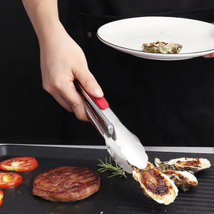 Premium Stainless Steel Kitchen <b>Tongs</b> with Silicone Handles - Ideal for BBQ, Salad & <b>Serving</b> - Product Image 5