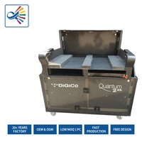 Flight case hydraulique personnalisé pour console numérique Digico Quantum 225, en contreplaqué alvéolé durable avec espace 2U sous la console