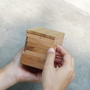 Scatola sicura-rompicapo scatola di legno con serratura misteriosa e <span class=keywords><strong>trucchi</strong></span> magici-salvadanaio ideale - Product Image 4