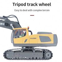 Mini-Excavatrice RC en Alliage 2,4 GHz 11 Canaux Télécommandée pour Véhicules de Construction, Modèle de Camion Hobby en Die-Cast avec Godet – Promotion