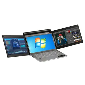 Monitor de tela dupla e tripla da fábrica, monitor do laptop 1080p, tela dupla