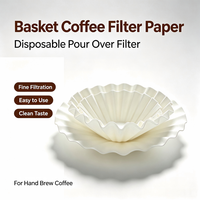 Filtre à café rond en acier inoxydable à haute résistance, difficile à casser, disponible en plusieurs styles, pour la restauration et le service de boissons