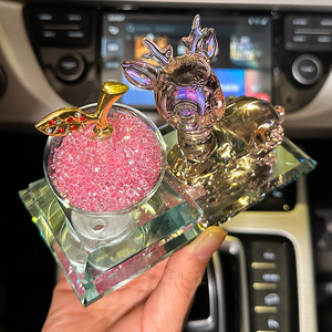 Adorno de Cristal con Forma de Ciervo, Color Rosa, Cristal Artificial, Decoración para el Hogar, Regalo para Parejas y Amigos - Product Image 2