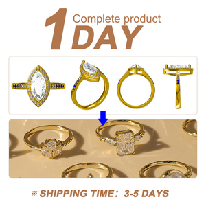 Anillo <span class=keywords><strong>de</strong></span> Compromiso con Diamante Cultivado en Laboratorio <span class=keywords><strong>de</strong></span> 1 Quilate, Corte Redondo, con Piedras Laterales en Forma <span class=keywords><strong>de</strong></span> Pera, Tres Piedras, Oro Sólido <span class=keywords><strong>de</strong></span> 10K, 14K, 18K, Certificado IGI, CVD/HPHT - Product Image 4