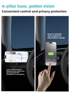 Supporto Magnetico per <span class=keywords><strong>Telefono</strong></span> Taimai Light Shadow con Ricarica Wireless Compatibile con <span class=keywords><strong>Tesla</strong></span> Model 3/YL, Nuovo Supporto Dedicato per Auto - Product Image 4