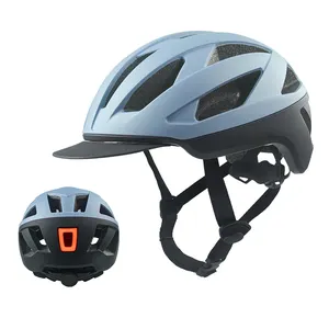Tùy chỉnh đô thị Mũ bảo hiểm đường xe đạp đi lại xe tay ga với chu kỳ ánh sáng xe đạp tay đua xe đạp Mũ bảo hiểm với visor và phía sau ánh sáng màu đỏ