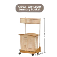 Panier à linge pliable à roulettes, panier à linge multi-niveaux, panier à vêtements sales, organisateur de rangement pour vêtements en plastique avec roulettes