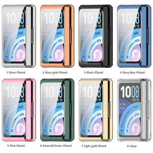 Étui de montre pour <span class=keywords><strong>Huawei</strong></span> <span class=keywords><strong>Band</strong></span> 11 Pro, protecteur d'écran, cadre de protection complet en TPU souple plaqué - Product Image 6