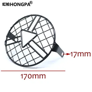 Xe Máy Sửa Đổi Các Bộ Phận Cổ Điển Xe Máy 5.75 ''Đèn Pha Nướng Bìa Mặt Nạ Cho Cg125 GN125 Cafe Racer