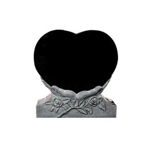 Láseres conmemorativos funerarios de granito negro, láseres con tallado de <span class=keywords><strong>flores</strong></span> - Product Image 4