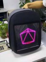 APP Teléfono móvil Programable Pantalla a todo color Mochila Bolsa LED digital Pantalla LED P3.75 64X64pixels