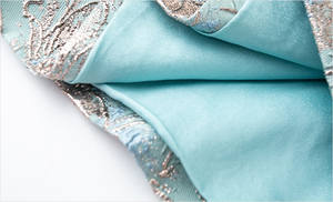 FMY工厂定制女式珠饰提花连衣裙，新中式，高端优雅，高贵淑女旗袍裙65983 - Product Image 4