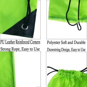 Sac de sport personnalisé avec logo imprimé, sac de voyage en polyester avec cordon de serrage pour le basketball, le marathon, sacs de sport pliables en nylon pour le shopping - Product Image 3