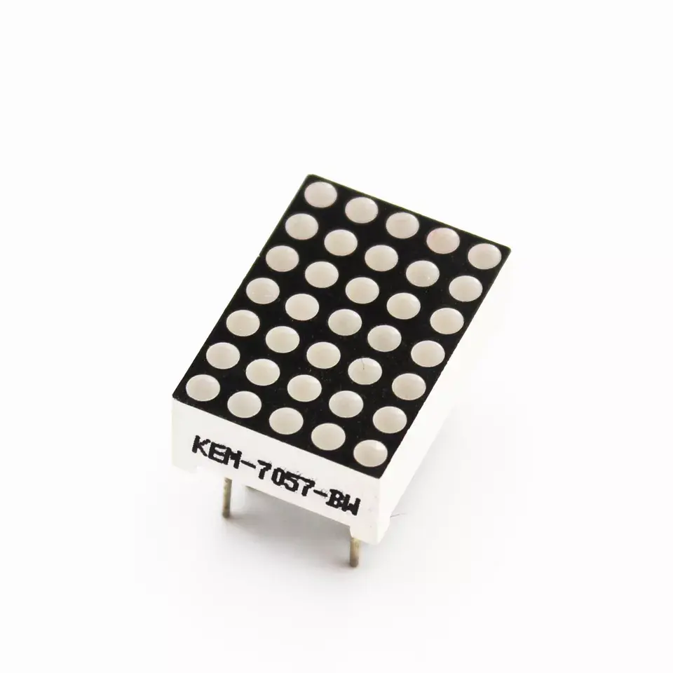 Kem-7057-aw Cc 5X7 Witte Led Dot Matrix 1.9Mm