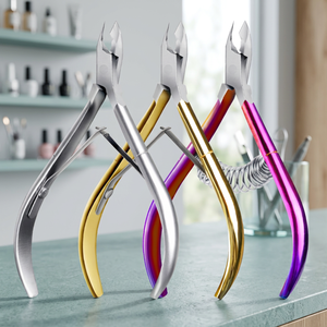Vente en gros d'outils de manucure en acier inoxydable : Coupe-ongles à lame courbée, Ciseaux pour peaux mortes, Pince à cuticules - Product Image 4