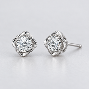 Pendientes Pequeños con Diseño de Flor de Bauhinia para Mujer, Diseño Floral Delicado, Joyería Elegante y Moderna - Product Image 6