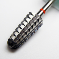 Fraise à ongles professionnelle en carbure de tungstène pour usage en salon, pour le nettoyage des cuticules et l'élimination du gel acrylique dur, compatible lime électrique.