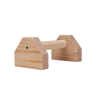 Vente en gros Supports Paralettes en bois personnalisés pour musculation Fitness Poignées Barre Push Up