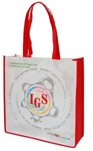 Eco Laminated PP Non Woven HUAHAO <b>Medium</b> Size <b>Gift</b> Tote <b>Bag</b> Custom Logo Waterproof Reusable Shopping <b>Bag</b> - Product Image 4