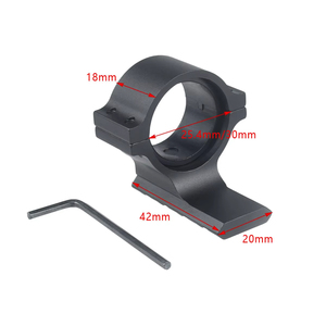 DualSize Ring <b>Clamp</b> Adapter with 20mm Base for Outdoor Equipment Setup Lightweight Aluminum Bracket - Product Image 2
