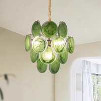 Lustre en cristal pour salon, salle à manger, chambre à coucher, style verre, lumière française, luxe