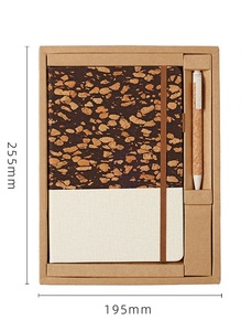 <b>Custom</b> A5 Cork Wood Linen Eco-friendly Portable Creative Address Book UV Printing Sewing Binding <b>Custom</b> Logo Presentation Gift - Product Image 5