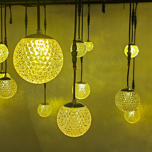 Giáng sinh <span class=keywords><strong>LED</strong></span> hiển thị ánh sáng 110 Mét pha lê pixel <span class=keywords><strong>Sphere</strong></span> Lights <span class=keywords><strong>DMX512</strong></span> <span class=keywords><strong>LED</strong></span> colourful pixel 3D bóng - Product Image 1