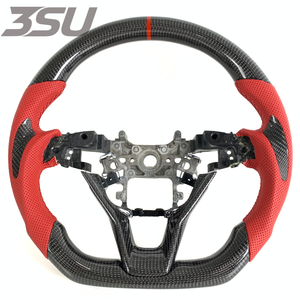 Volante de Fibra de Carbono para <span class=keywords><strong>Honda</strong></span> <span class=keywords><strong>Accord</strong></span> CL9 CR9 10ª Generación 2018 2019 2020 2021 2023, Piezas Automotrices, Estilo Deportivo - Product Image 1