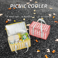 Sacs isothermes réutilisables en tissu Oxford grande capacité pour pique-nique en extérieur, plage, transport facile pour le voyage et le rangement des aliments